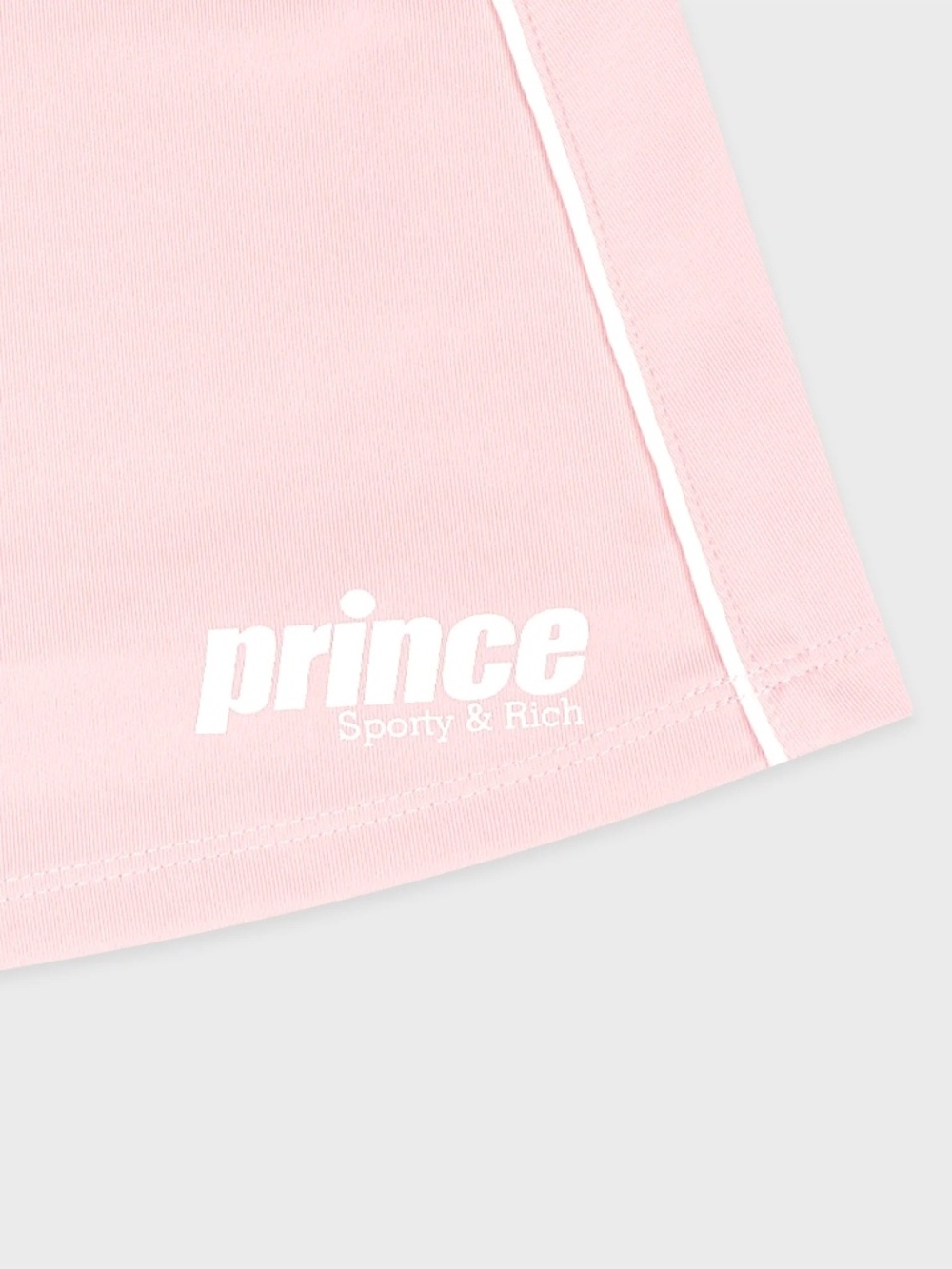 NWT Sporty & Rich x Prince Sporty Court Skirt Baby Pink White Size L Retail $120 - Picture 4 of 5